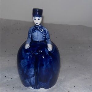 Delft Blue hand painted ceramic bell
